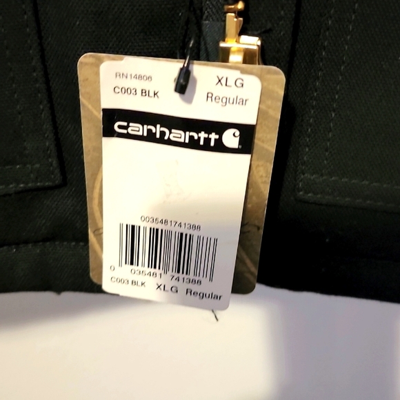 NWT Carhartt Men Insulated Jacket XL, Black - Picture 5 of 7